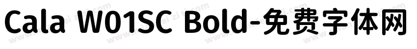 Cala W01SC Bold字体转换